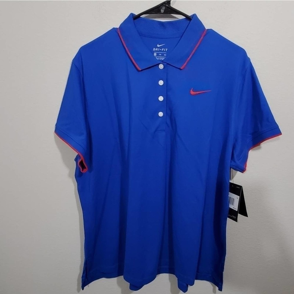 Nike blue red game day polo plus size XXL